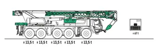 Vorschaubild 2 einer Mietmaschine vom Typ Mobile crane 100 tons | Liebherr LTM 1100 5.3