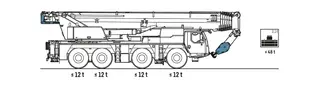 Vorschaubild 1 einer Mietmaschine vom Typ Mobile crane 120 tons | Liebherr LTM 1120-4.1