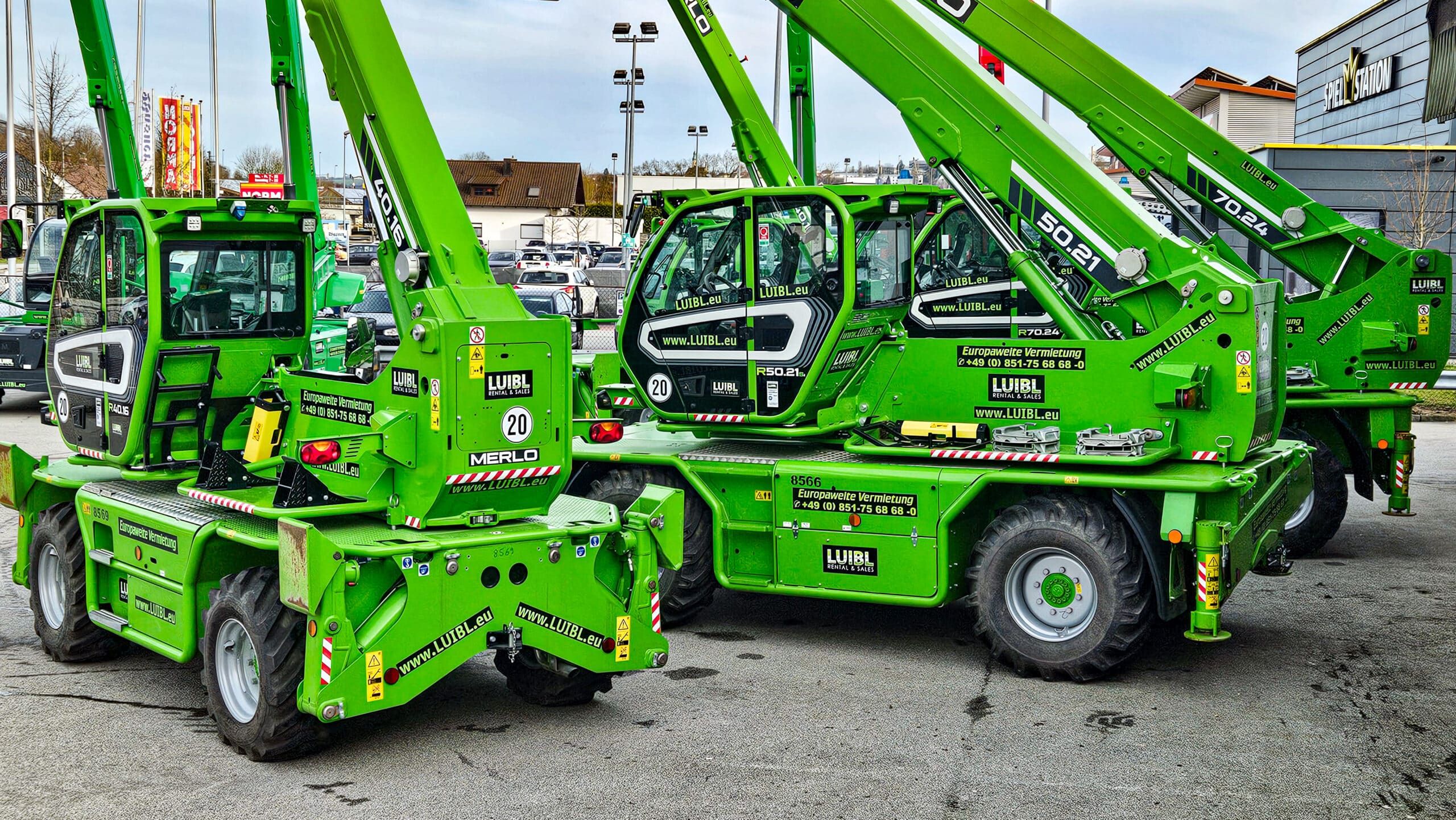 various telehandlers