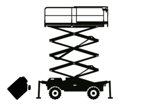 Scherenbühnen Diesel Symbolbild Maschinentyp