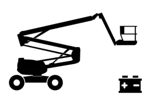 Articulating Boom Lifts Electric Symbol image machine type