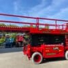 22 Meter Scherenbühne mit weiße Reifen Miete