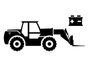 Electric telehandler Symbolbild Maschinentyp